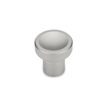 J.W. Winco GN676.5-21-M5-A Push/Pull Stainless Steel Knob, Plain Rim 676.5-21-M5-A